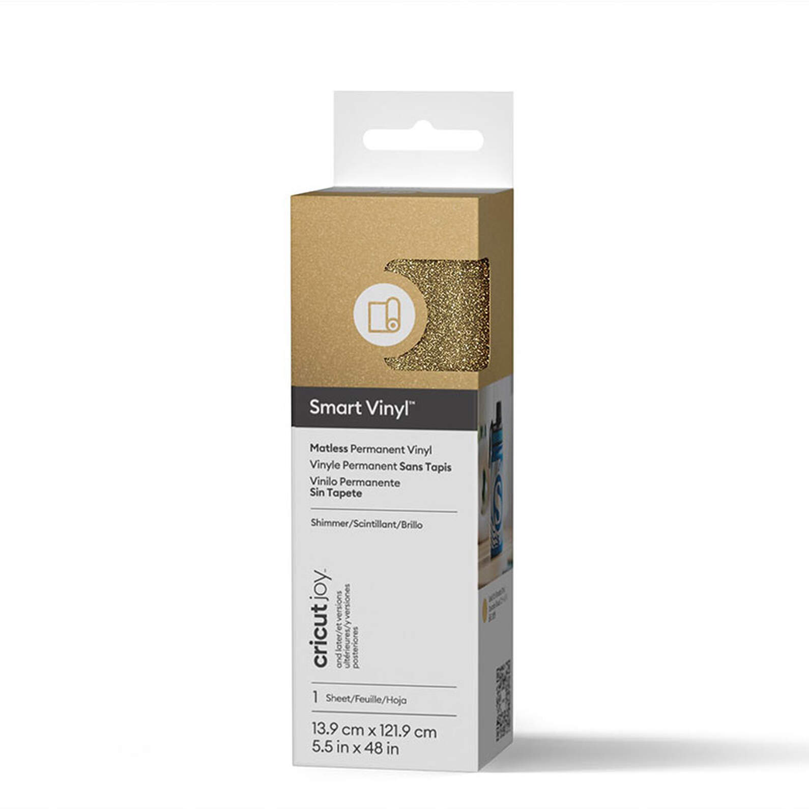 Cricut Smart Vinyl Permanent Joy 14x122cm 1 sheet (Shimmer Gold) Cricut Smart Vinyl Permanent Joy 14x122cm 1 sheet (Shimmer Gold)