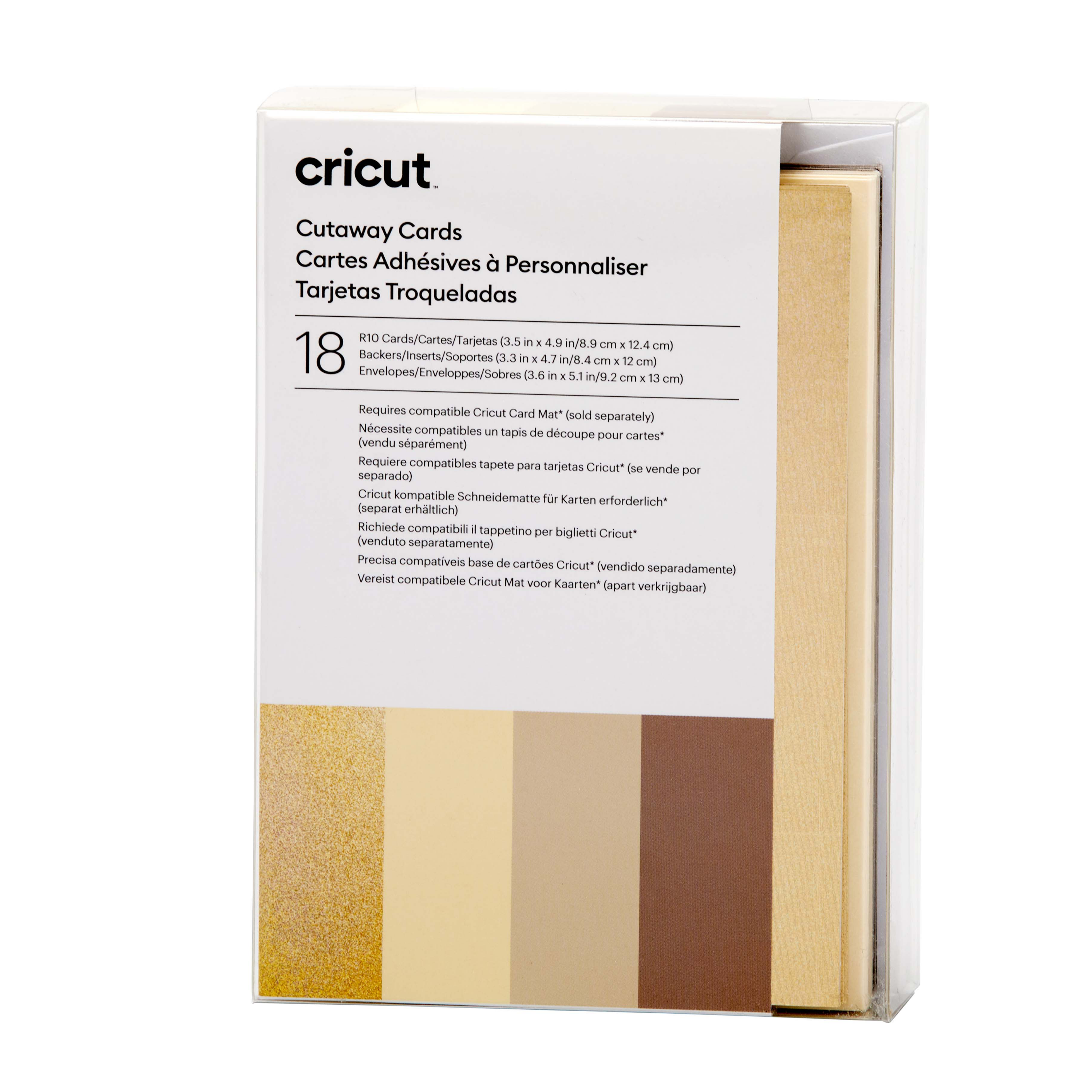 Cricut Cut-Away Cards Neutrals R10 (8,9 cm x 12,4 cm) 18-pack Cricut Cut-Away Cards Neutrals R10 (8,9 cm x 12,4 cm) 18-pack
