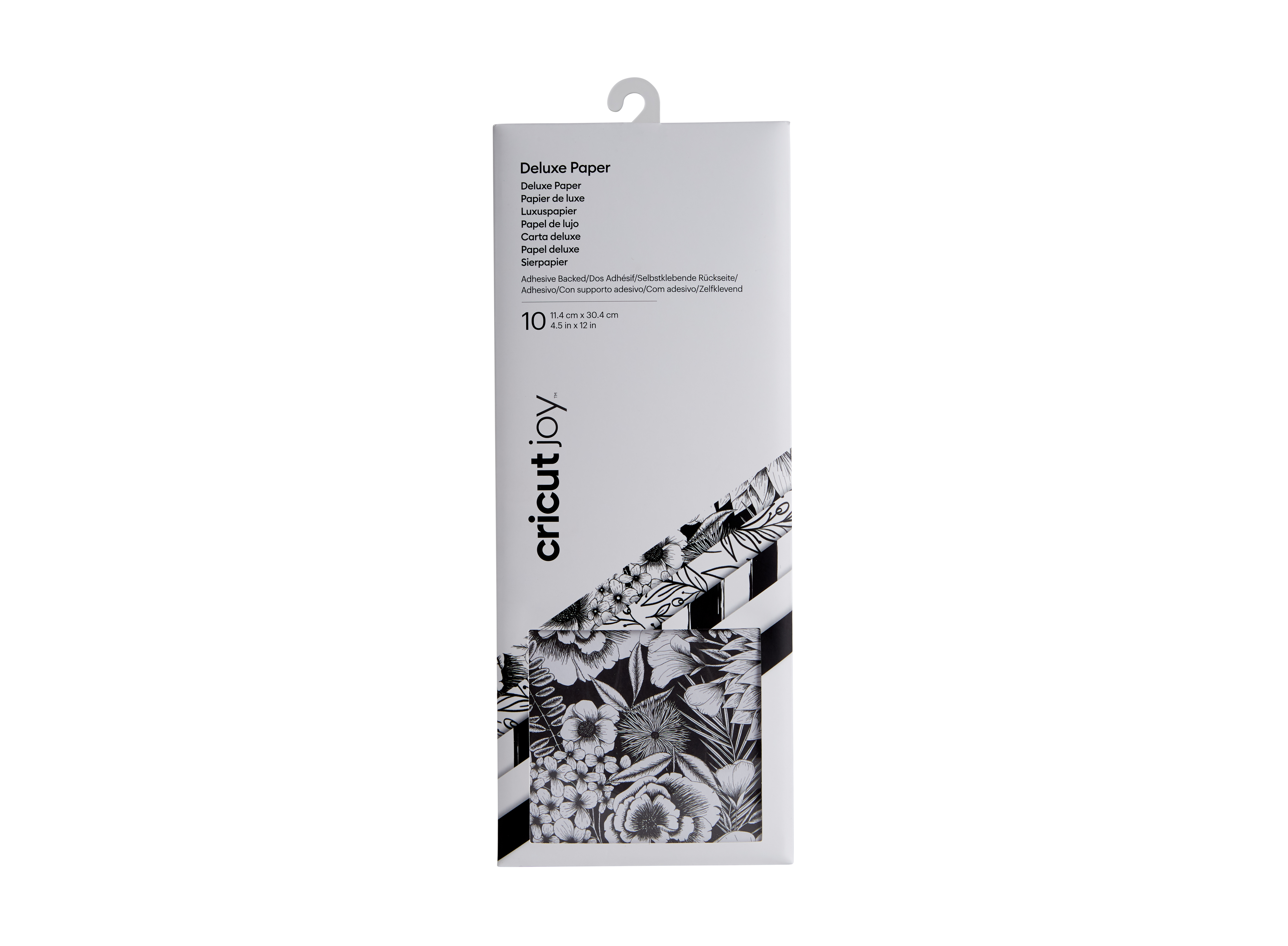 Cricut Joy Adhesive Backed Deluxe Paper 11,5x30cm 10-sheets (Black and White Botanicals) Cricut Joy Adhesive Backed Deluxe Paper 11,5x30cm 10-sheets (Black and White Botanicals)