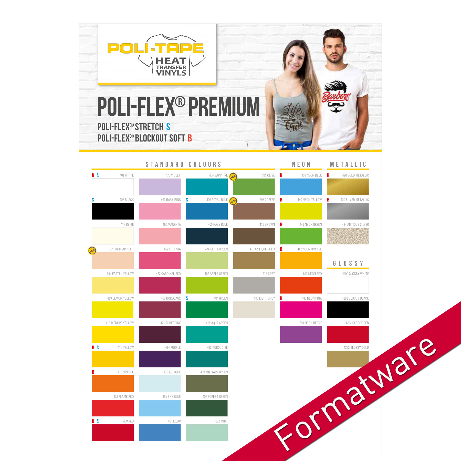 POLI-FLEX PREMIUM Flexfolie - Formatware A4 POLI-FLEX PREMIUM Flexfolie - Formatware A4