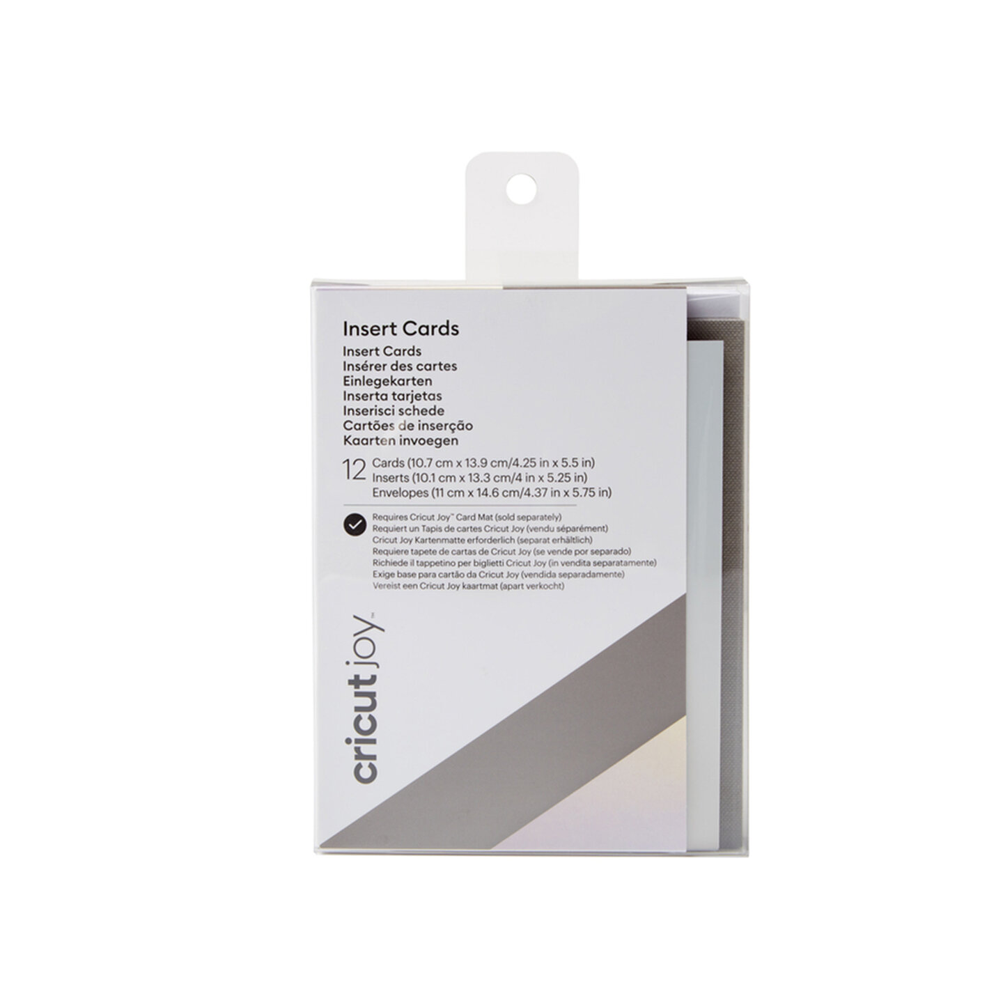 Cricut Insert Cards Grey / Holo R20 (10,8 cm x 14 cm) 12-pack Cricut Insert Cards Grey / Holo R20 (10,8 cm x 14 cm) 12-pack