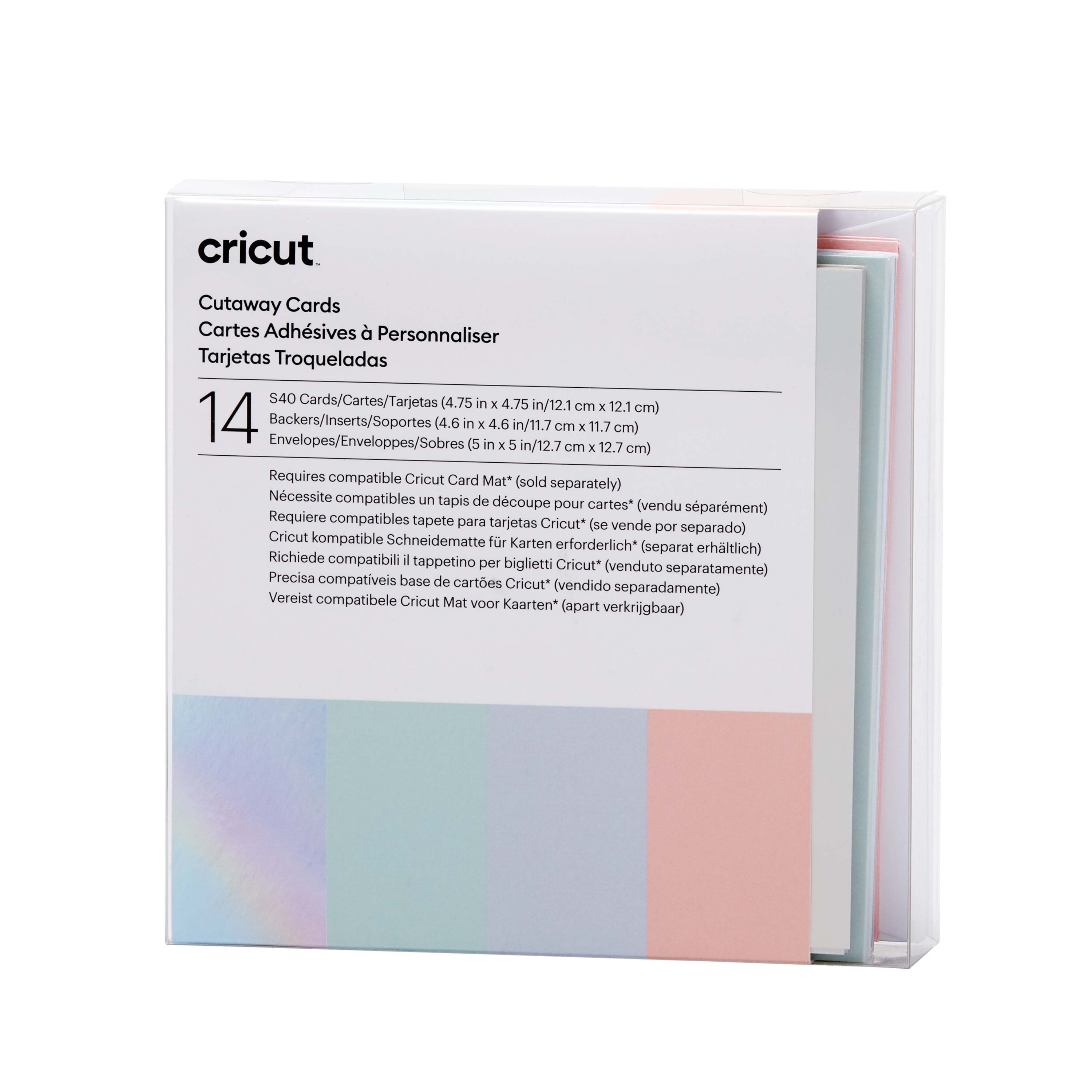 Cricut Cut-Away Cards Pastel S40 (12,1 cm x 12,1 cm) 14-pack Cricut Cut-Away Cards Pastel S40 (12,1 cm x 12,1 cm) 14-pack