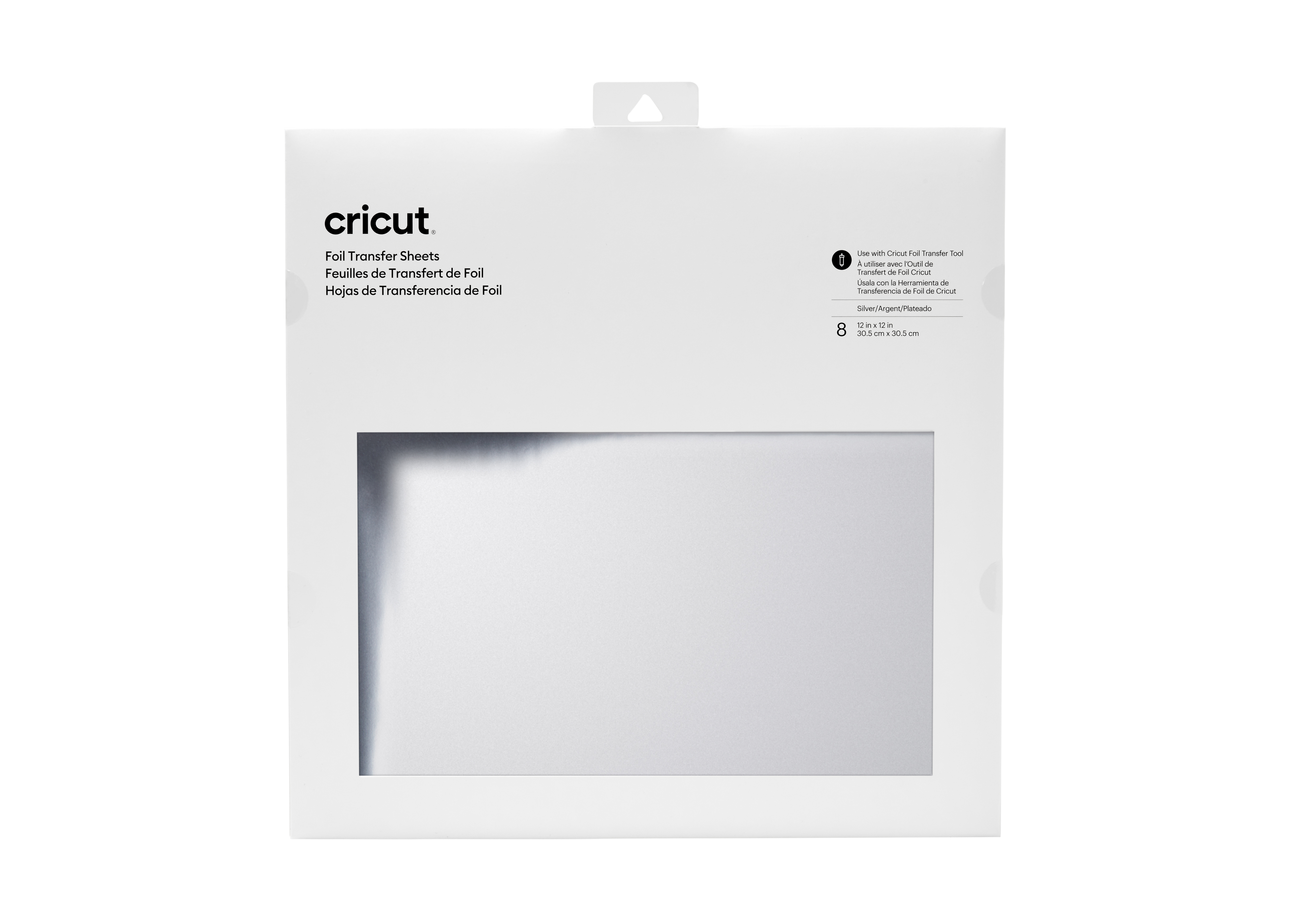 Cricut Transfer Foil Sheets 30x30cm 8 sheets (Silver) Cricut Transfer Foil Sheets 30x30cm 8 sheets (Silver)