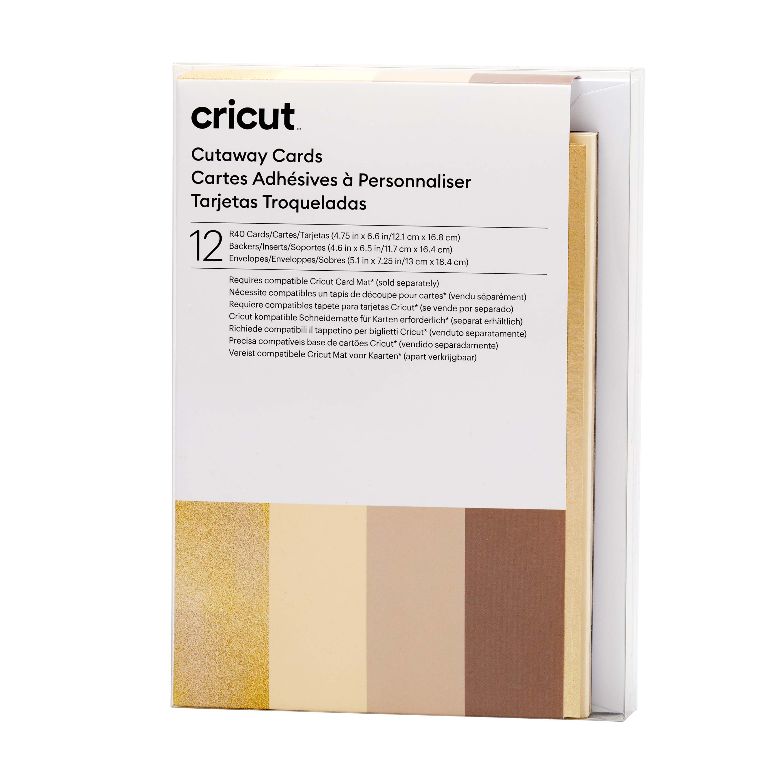Cricut Cut-Away Cards Neutrals R40 (12,1 cm x 16,8 cm) 12-pack Cricut Cut-Away Cards Neutrals R40 (12,1 cm x 16,8 cm) 12-pack