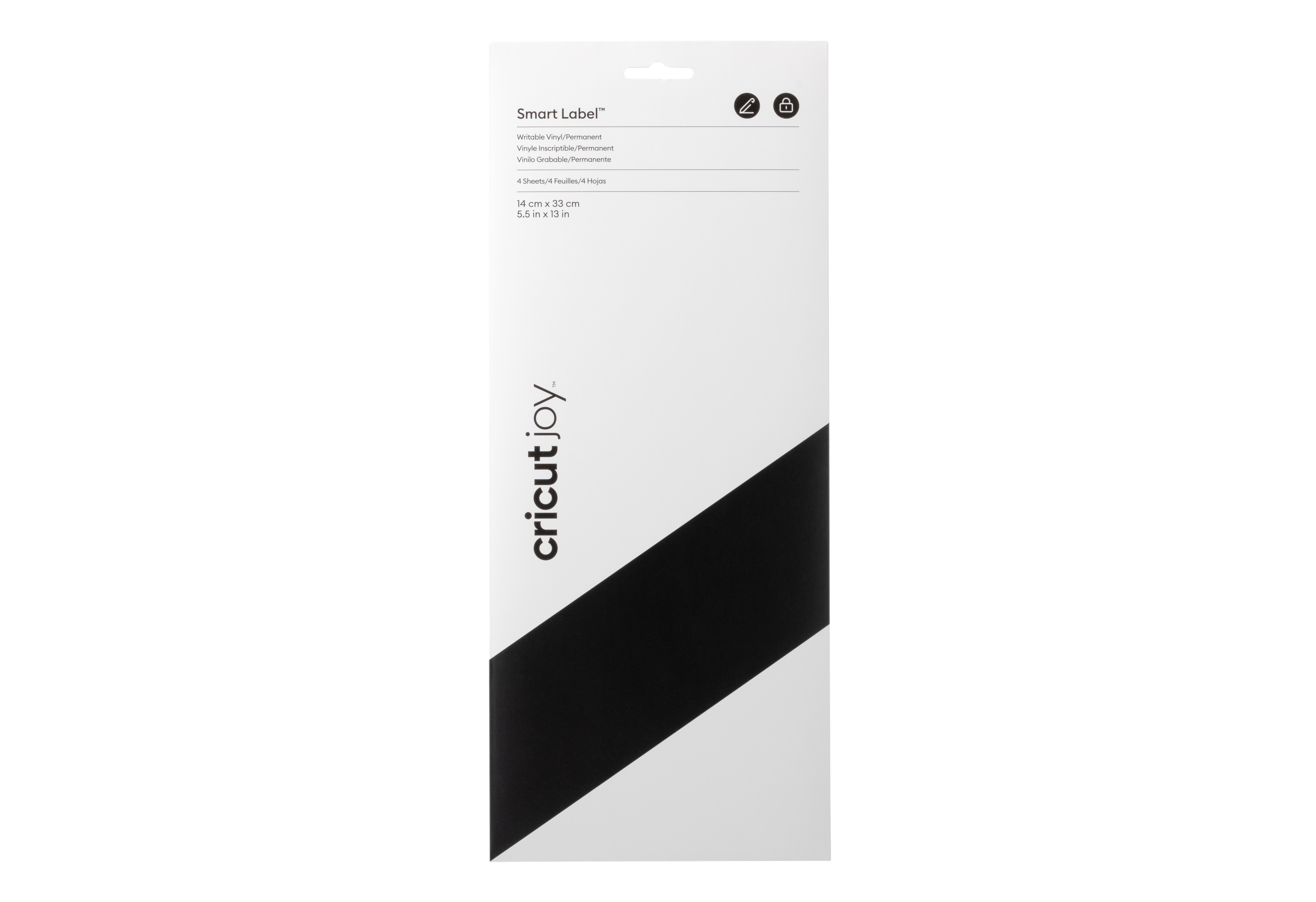 Cricut Smart Vinyl Permanent Joy 14x33cm 4 sheets (Writable Black)