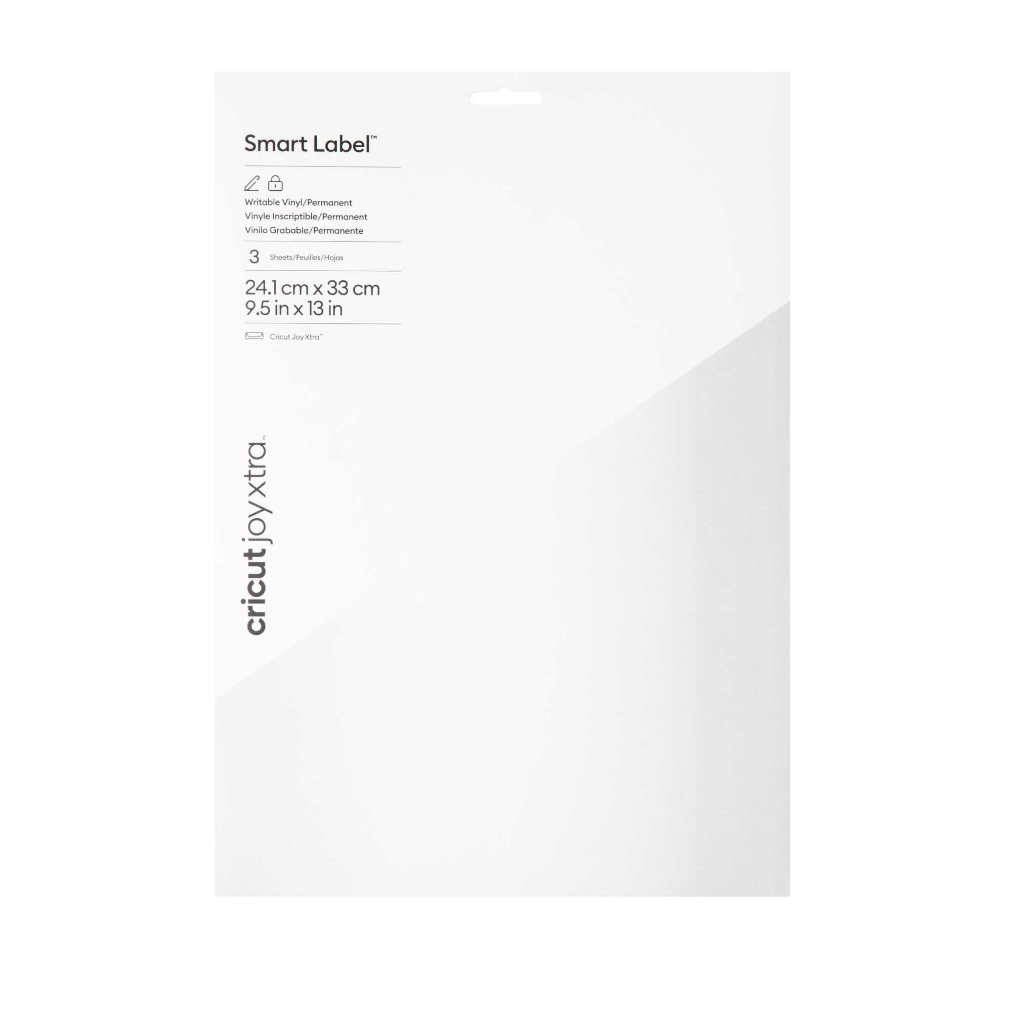 Cricut Smart Vinyl Permanent Joy Xtra 24,1x33cm (Writable White)