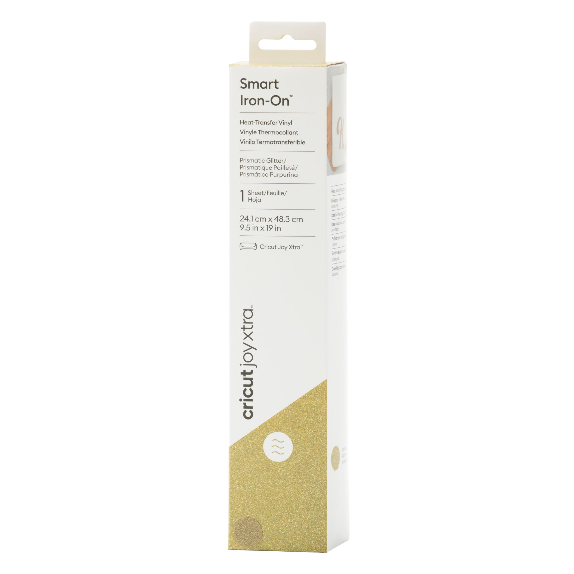 Cricut Smart Iron-On Joy Xtra 24,1x48cm (Prismatic Glitter Gold) Cricut Smart Iron-On Joy Xtra 24,1x48cm (Prismatic Glitter Gold)