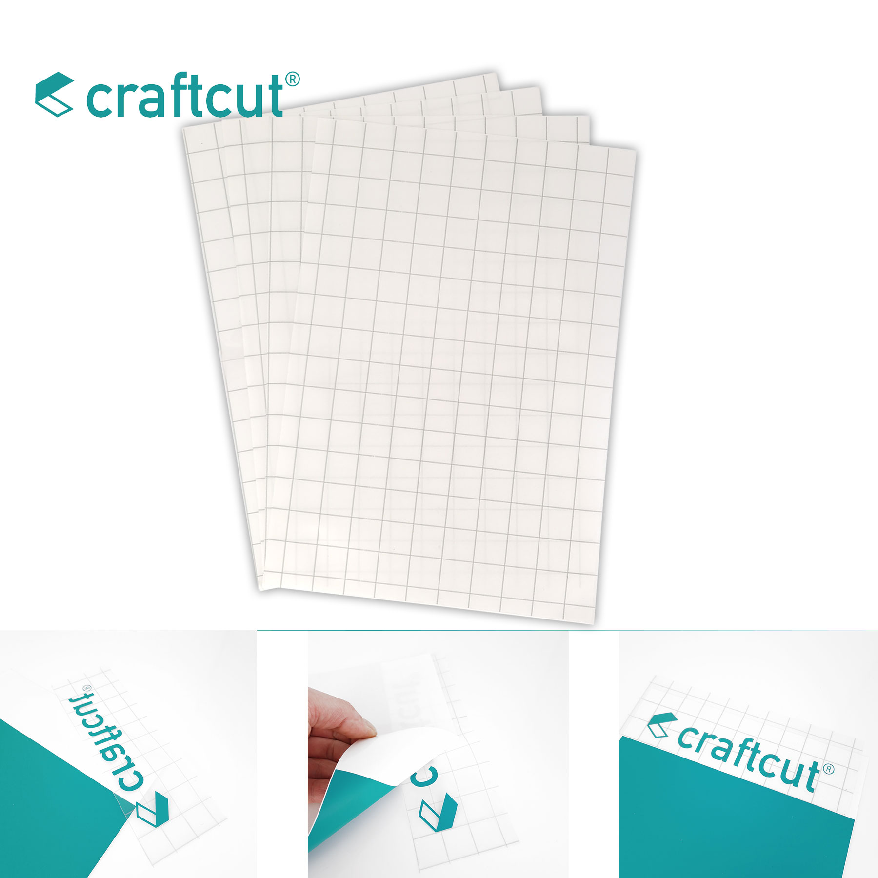 craftcut® Übertragungsfolie für selbstklebende Vinylfolie 21 x 30,5 cm craftcut® Übertragungsfolie für selbstklebende Vinylfolie 21 x 30,5 cm