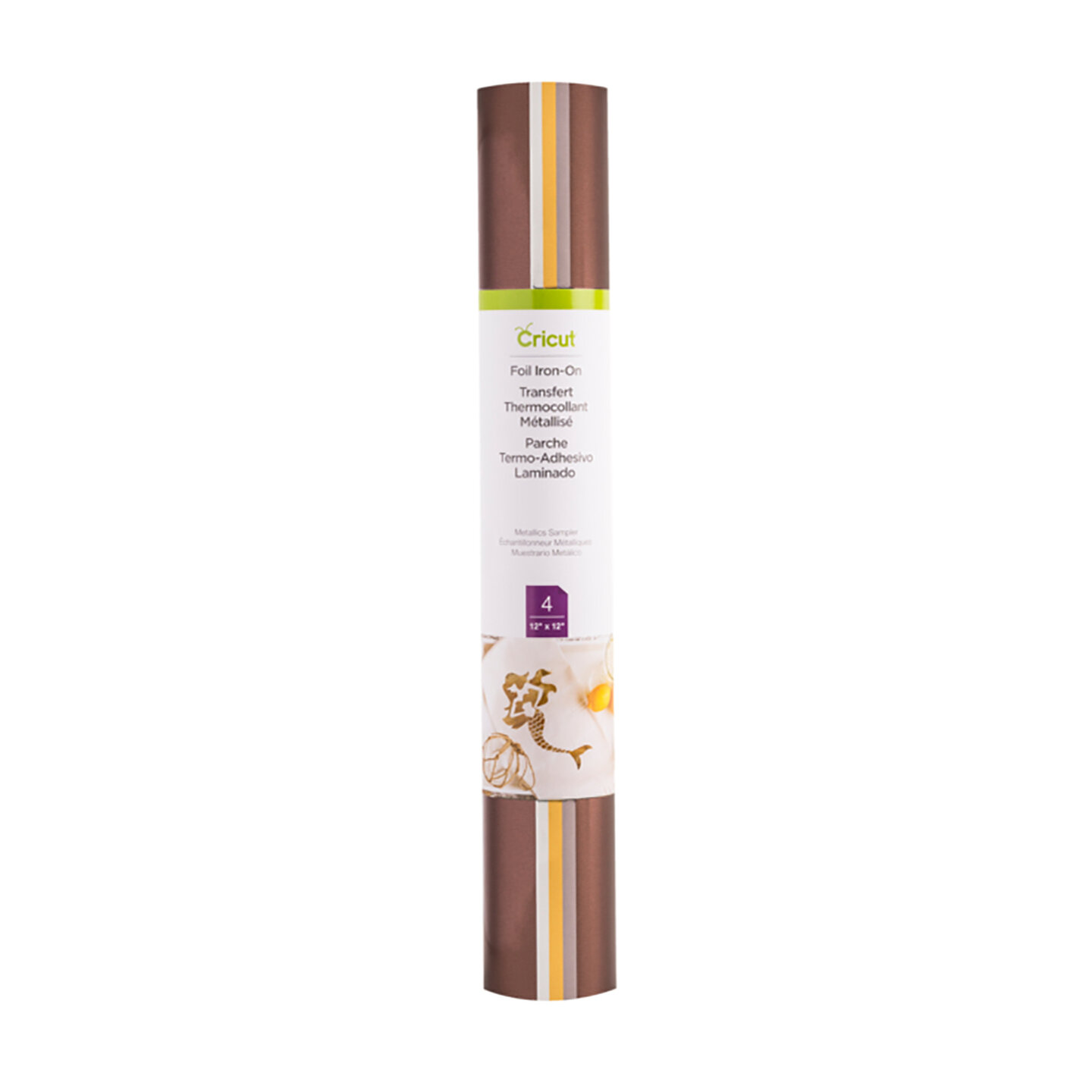 Cricut Foil Iron-On 30x30cm 4-sheet Sampler (Metallic) Cricut Foil Iron-On 30x30cm 4-sheet Sampler (Metallic)