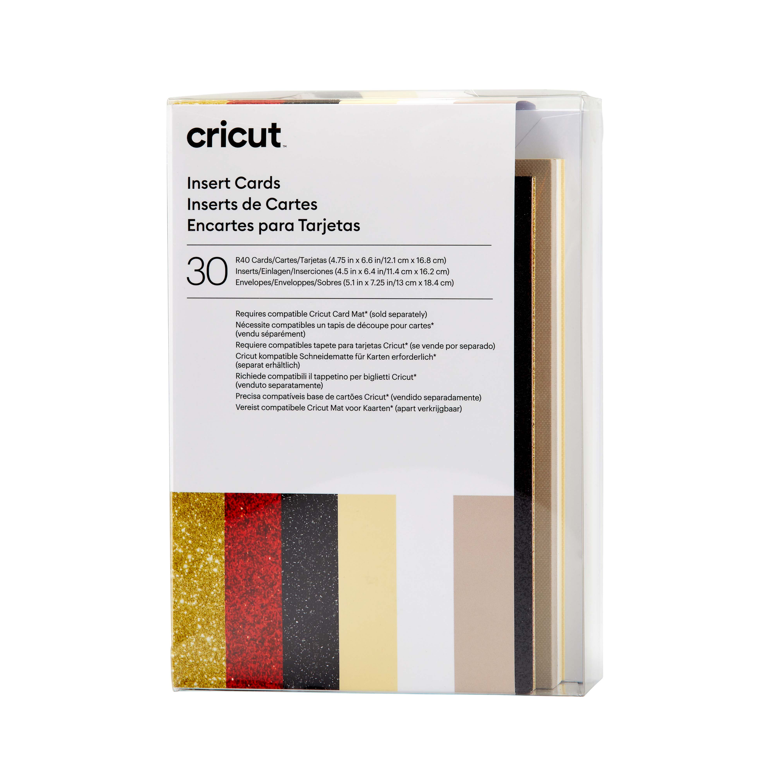 Cricut Insert Cards Glitz & Glam R40 (12,1 cm x 16,8 cm) 30-pack Cricut Insert Cards Glitz & Glam R40 (12,1 cm x 16,8 cm) 30-pack