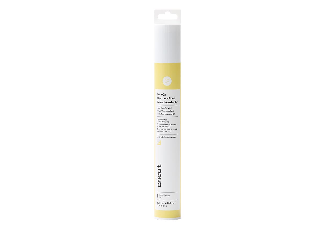 Cricut Iron-On UV color change 30x48cm (Pastel Yellow) Cricut Iron-On UV color change 30x48cm (Pastel Yellow)