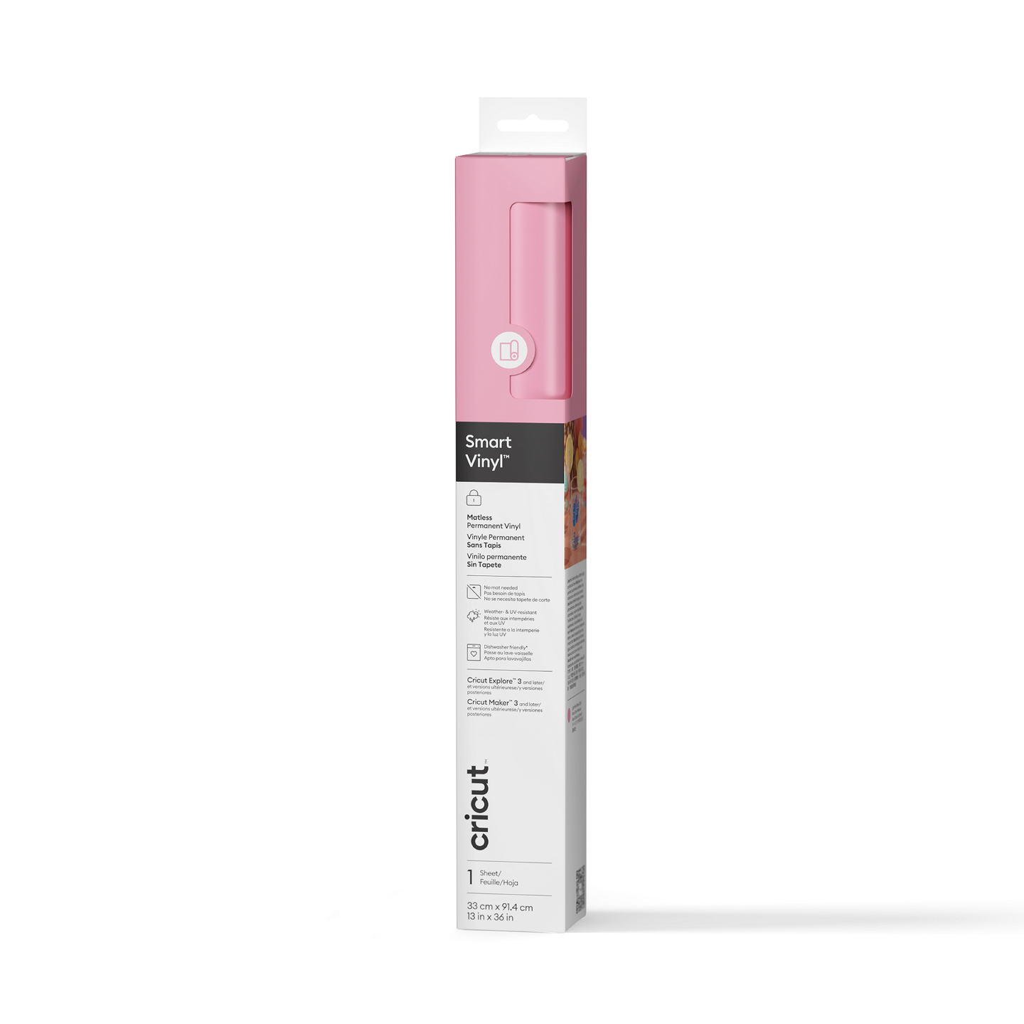 Cricut Smart Vinyl Permanent 33x91cm 1 sheet (Light Pink) Cricut Smart Vinyl Permanent 33x91cm 1 sheet (Light Pink)