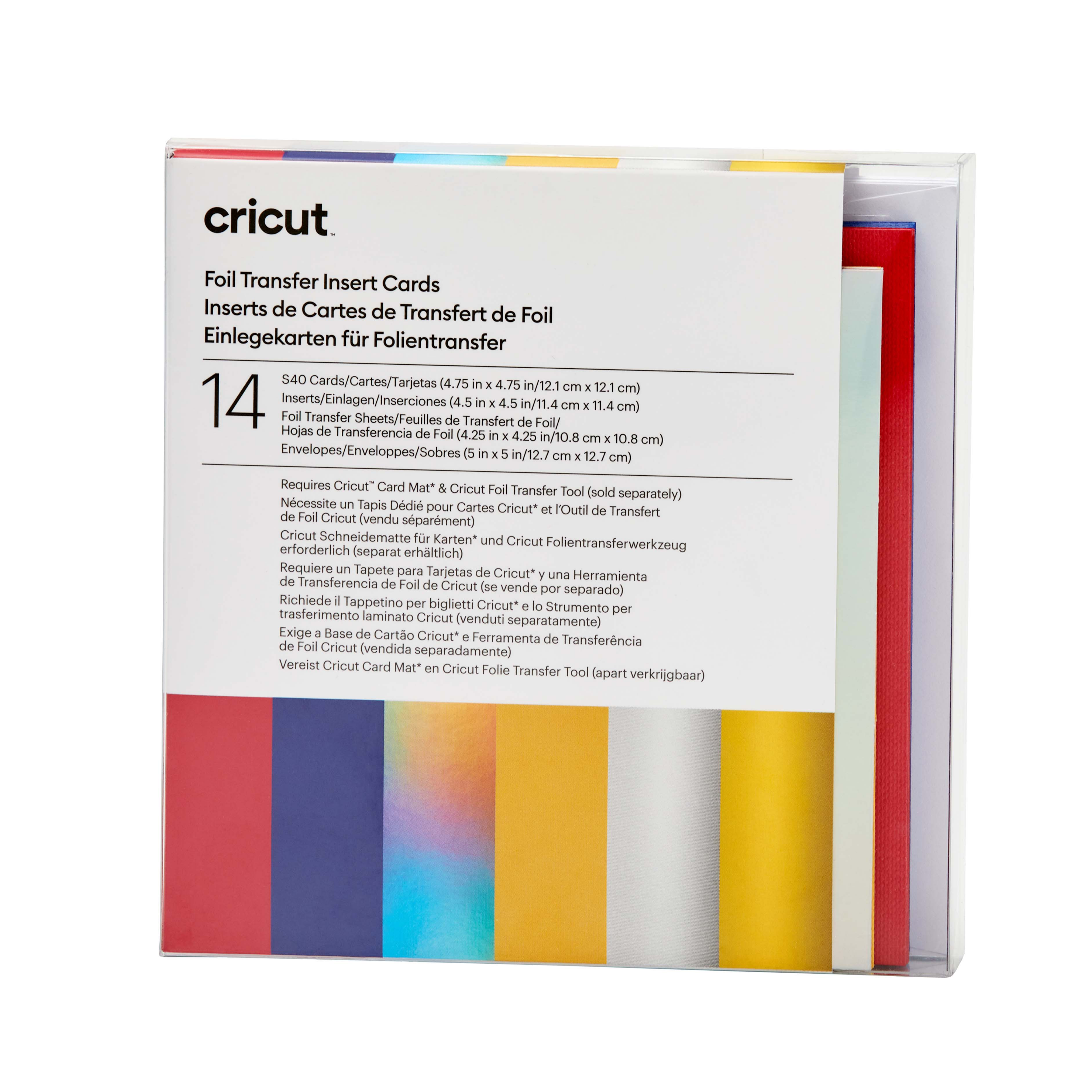 Cricut Insert Cards FOIL Celebration S40 (12,1 cm x 12,1 cm) 14-pack Cricut Insert Cards FOIL Celebration S40 (12,1 cm x 12,1 cm) 14-pack