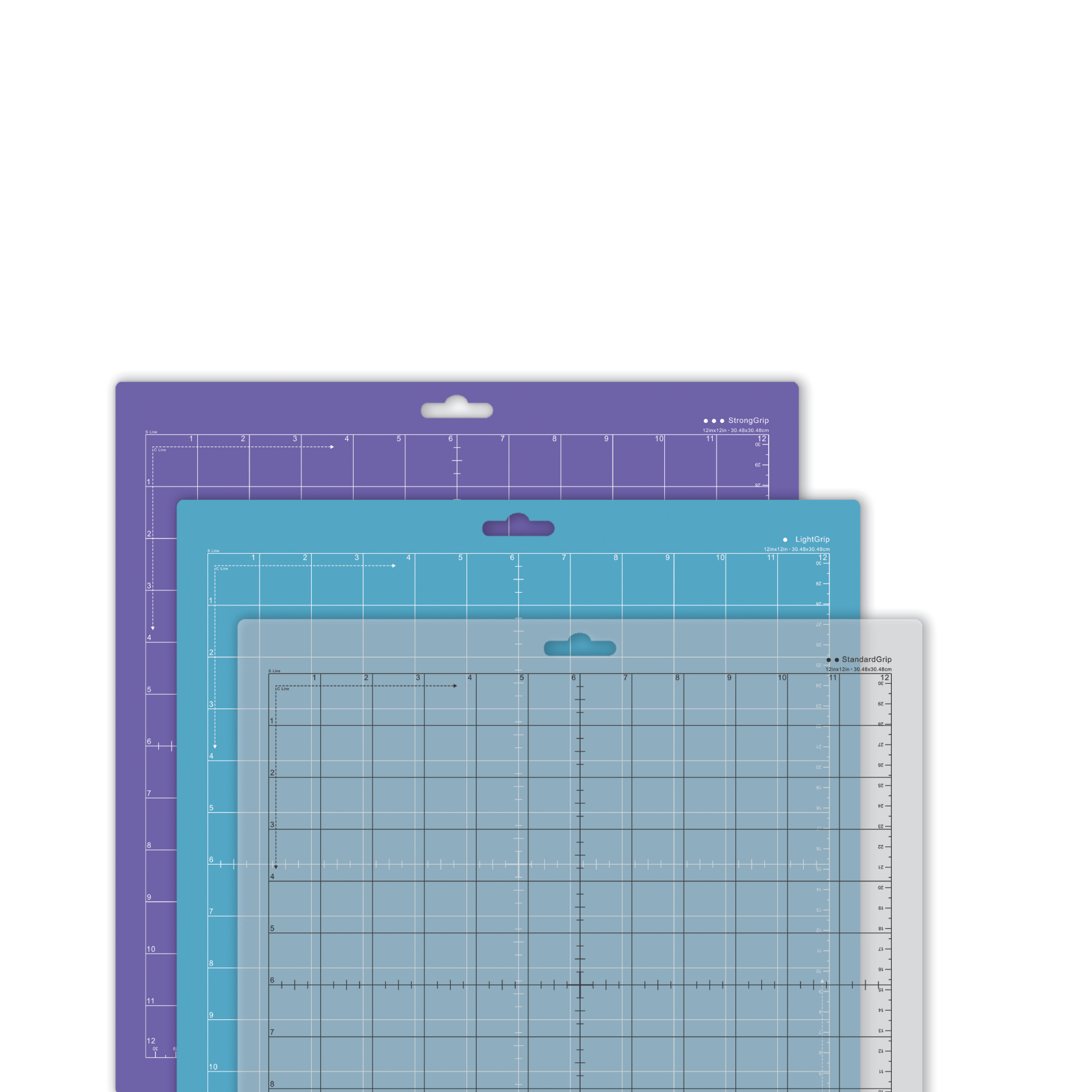 craftcut® 3er Variety Set 12" x 12" Schneidematten kompatibel mit SILHOUETTE CAMEO® craftcut® 3er Variety Set 12" x 12" Schneidematten kompatibel mit SILHOUETTE CAMEO®
