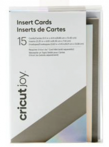 Cricut Insert Cards Gray / Holo R10 (8,9 cm x 12,4 cm) 15-pack Cricut Insert Cards Gray / Holo R10 (8,9 cm x 12,4 cm) 15-pack