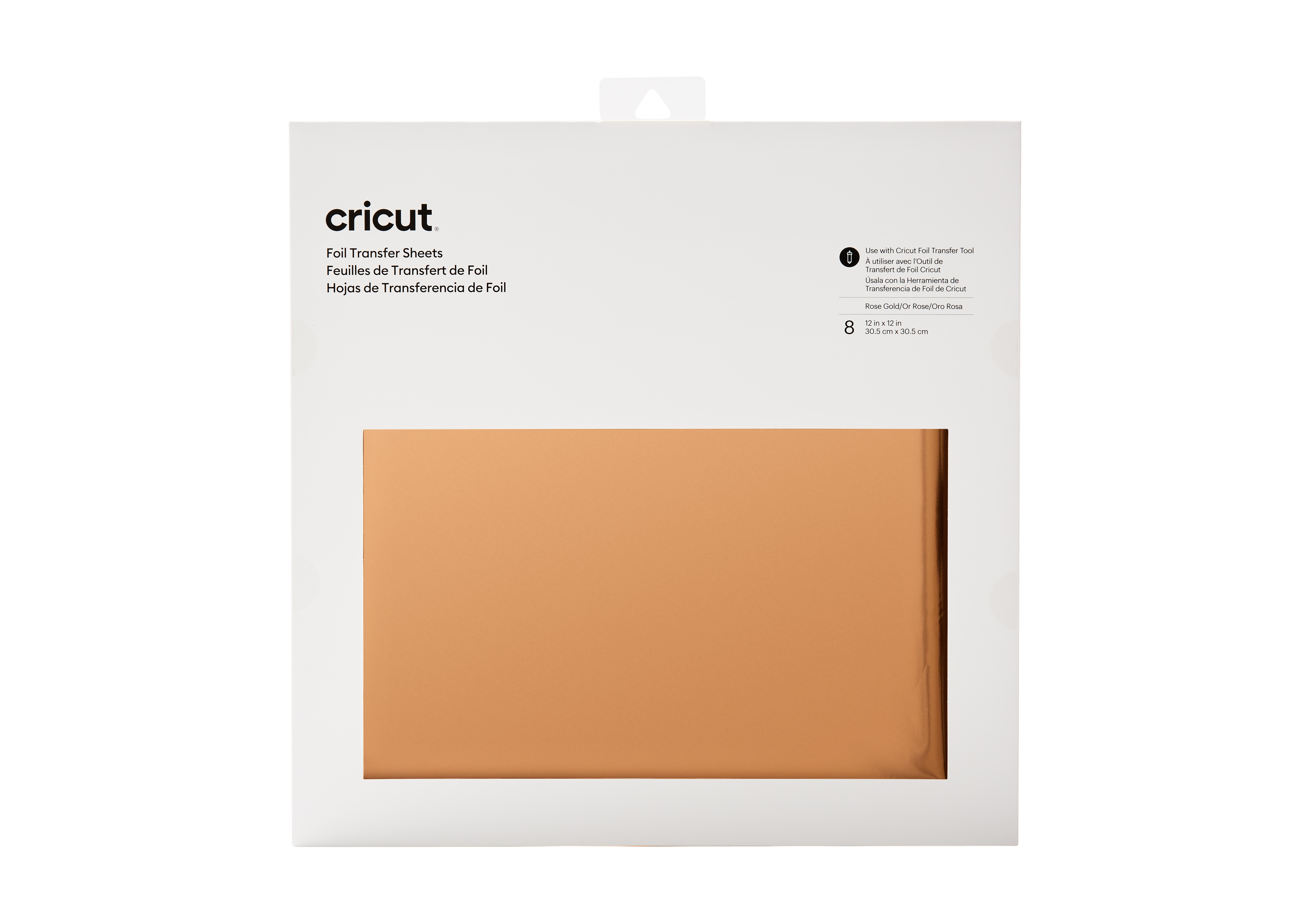 Cricut Transfer Foil Sheets 30x30cm 8 sheets (Rose Gold) Cricut Transfer Foil Sheets 30x30cm 8 sheets (Rose Gold)