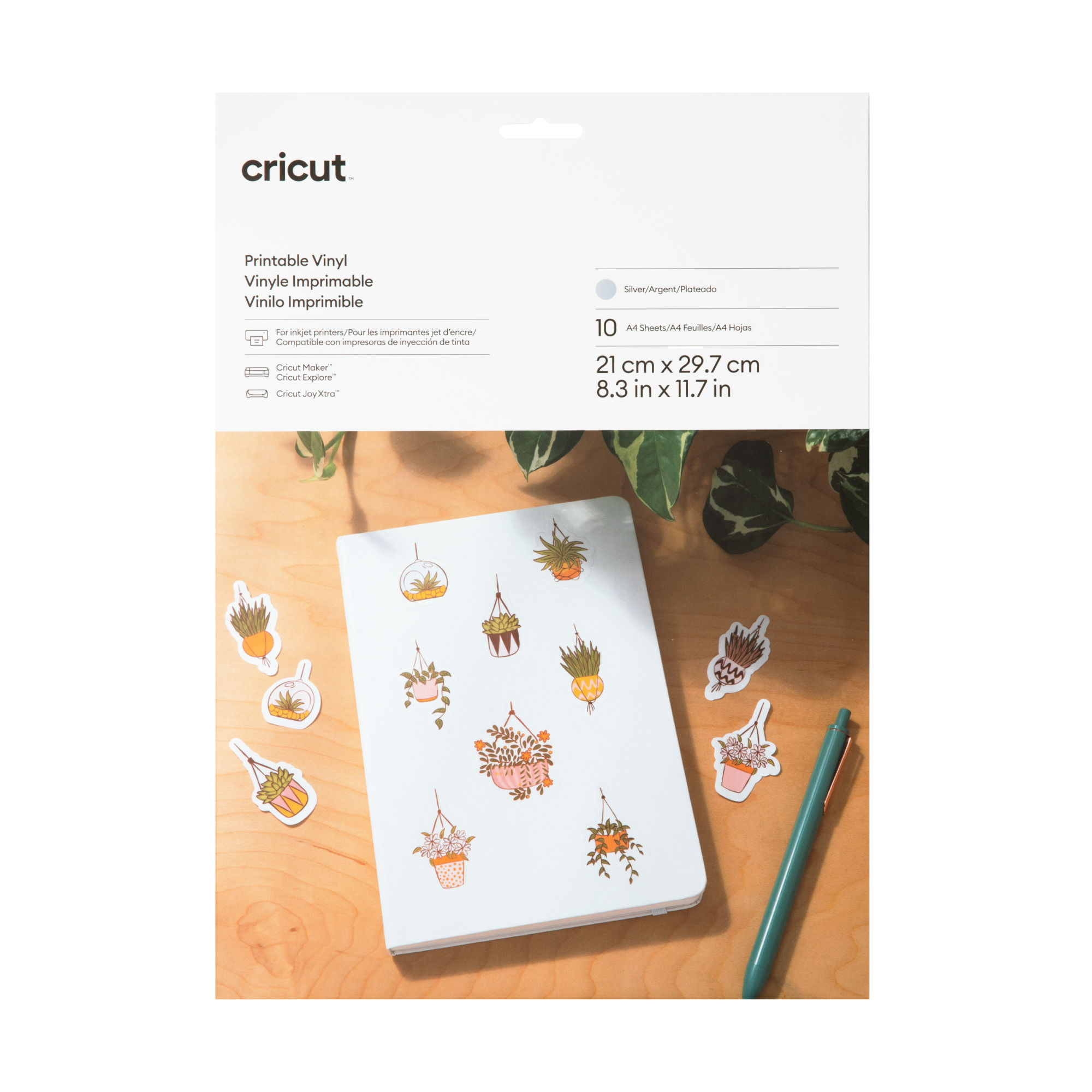 Cricut Printable Vinyl A4 - 10 sheets (Silver) Cricut Printable Vinyl A4 - 10 sheets (Silver)