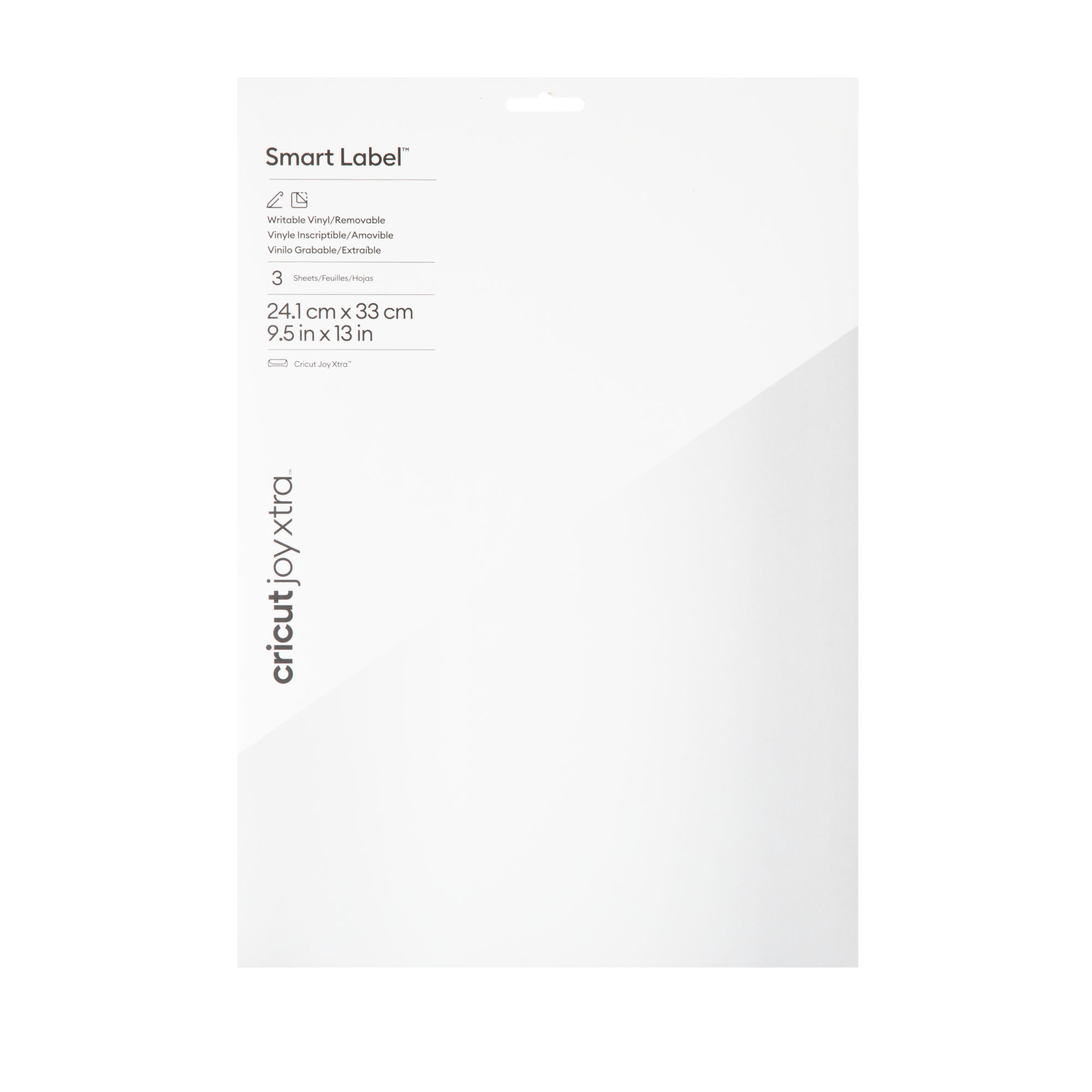 Cricut Smart Vinyl Removable Joy Xtra 24,1x33cm (Writable White) Cricut Smart Vinyl Removable Joy Xtra 24,1x33cm (Writable White)